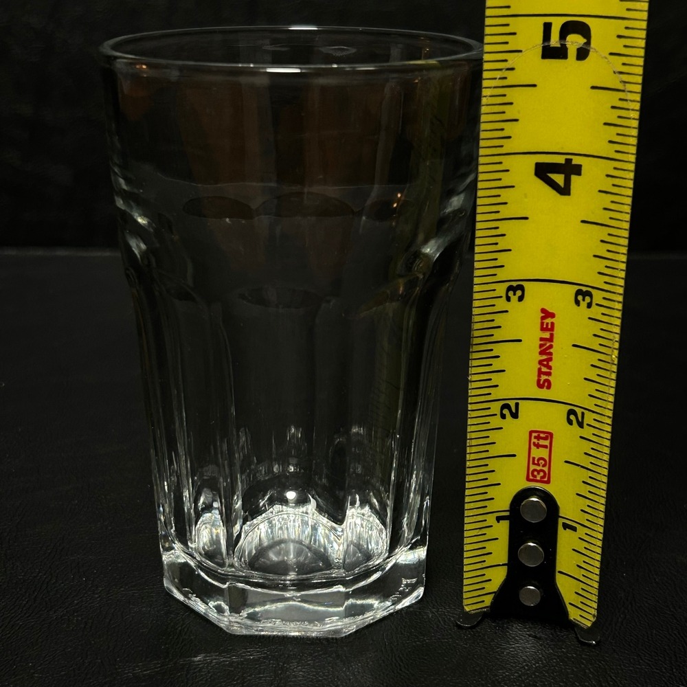 Libbey DuraTuff Glass Tumblers Set of 4 Vintage Clear 8 Paneled 4.75" USA - Picture 6 of 7